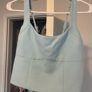 Abercrombie jumpsuit set light blue